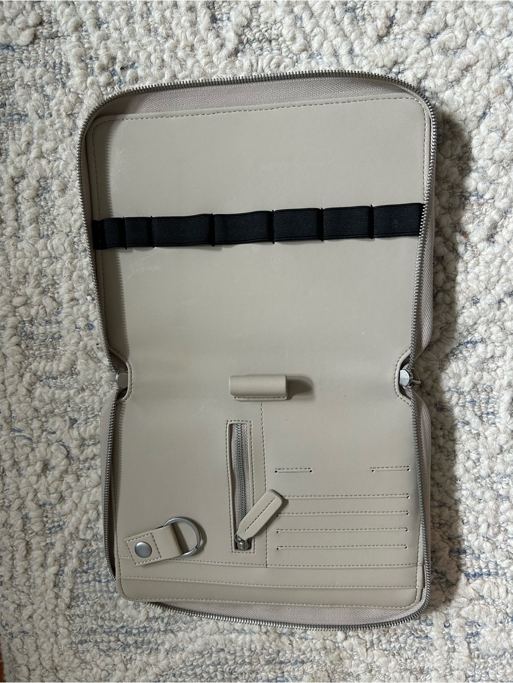 Monos Metro Ivory Travel Wallet Folio Organizer
